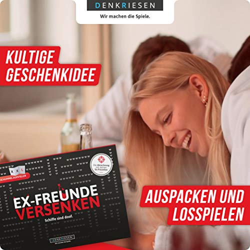 DENKRIESEN – EX-Freunde VERSENKEN – Schiffe sind doof -Schiffe versenken neu aufgelegt | Spielblock | Partyspiel | Reisespiel | Wichtelgeschenk | Geburtstagsgeschenk | Spiel für 2 Personen - 6
