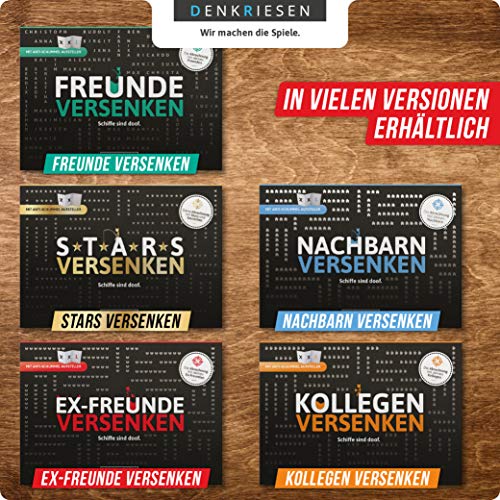 DENKRIESEN – EX-Freunde VERSENKEN – Schiffe sind doof -Schiffe versenken neu aufgelegt | Spielblock | Partyspiel | Reisespiel | Wichtelgeschenk | Geburtstagsgeschenk | Spiel für 2 Personen - 7
