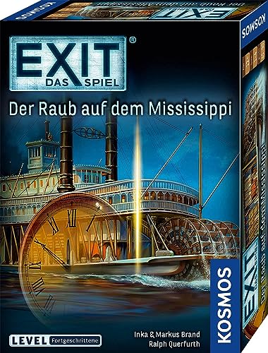 KOSMOS 691721 EXIT - Das Spiel - Der Raub auf dem Mississippi, Level: Fortgeschrittene, Escape Room Spiel