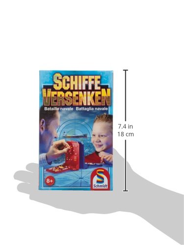 Schmidt Spiele 49092 Schiffe versenken, Reise-und Familienspiel, bunt - 5