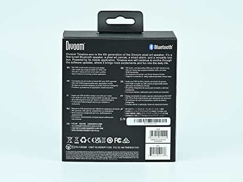 Divoom Timebox-Evo Pixel Art Bluetooth Lautsprecher mit Programmierbares 256 LED Panel, 3.9 x 1.5 x 3.9 Zoll (Schwarz) - 9