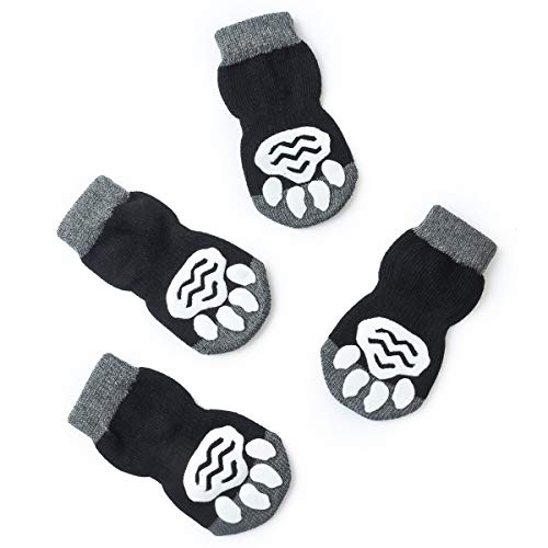 Pet Heroic Indoor Anti-Rutsch Socken für Hunde und Katzen | 8 Größen von S bis 5XL für kleine-riesige Tiere | Pfotenschutz und Traktion Dank Silikon-Gel - 5