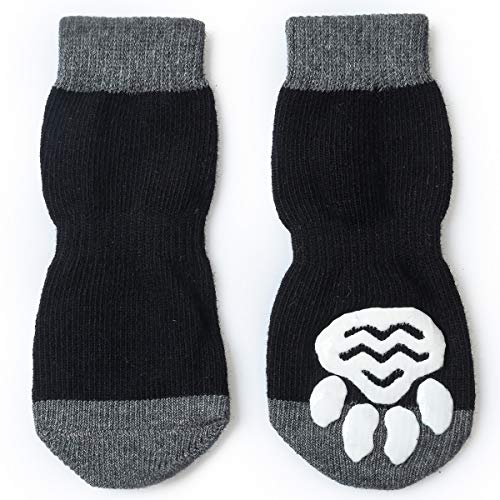 Pet Heroic Indoor Anti-Rutsch Socken für Hunde und Katzen | 8 Größen von S bis 5XL für kleine-riesige Tiere | Pfotenschutz und Traktion Dank Silikon-Gel - 6