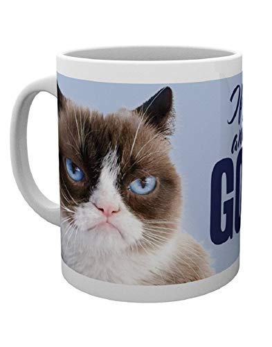 GB Eye Becher mit der Aufschrift „Grumpy Cat, Go Away“, Mehrfarbig