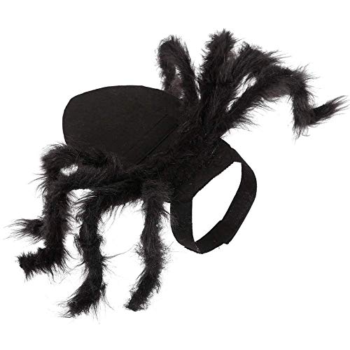 IvyH Halloween Haustier Dekoration, Katze Hund Kostüm Horror Simulation Plüsch Spinne Kostüm Party Festival Dress Up für Welpen Kätzchen (S Größe) - 2