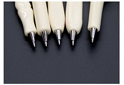 Slivercolor Knochen Design Form Schwarz Tinte Kugelschreiber für Krankenschwester , Künstler, Schule,Geburtstagsgeschenk, Briefpapier Geschenk, verrückte Studenten Geschenk, 0.7mm schwarz - 4