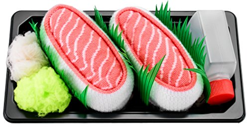 Rainbow Socks – Damen Herren – Sushi Socken Lachs – Lustige Geschenk – 1 Paar – Größen 36-40 - 2