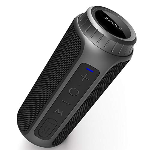 Bluetooth Lautsprecher, Zamkol 30W kabelloser Lautsprecher Wasserdichter IPX6 Tragbarer Bluetooth 5.0, 360° TWS Stereo Sound, Bis zu 15 Stunden Kabellos Musik Abspielen,Eingebautes Mikrofon