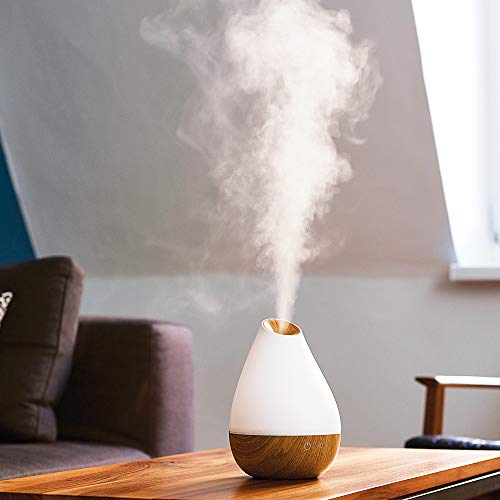 Promed AL-1300 WS Aroma Diffusor 1300 ml, Ultraschall Luftbefeuchter 1,3 Liter, Humidifier, Raumbefeuchter, elektrische Duftlampe Holzdesign mit 7 Farben LED Licht, Aroma Diffuser, Aromatherapie - 4