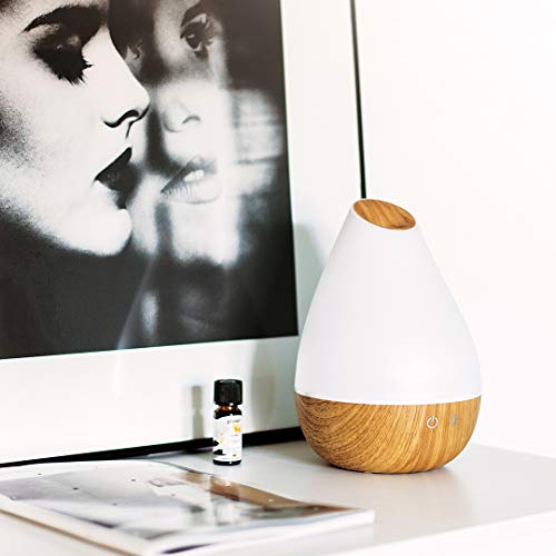 Promed AL-1300 WS Aroma Diffusor 1300 ml, Ultraschall Luftbefeuchter 1,3 Liter, Humidifier, Raumbefeuchter, elektrische Duftlampe Holzdesign mit 7 Farben LED Licht, Aroma Diffuser, Aromatherapie - 8