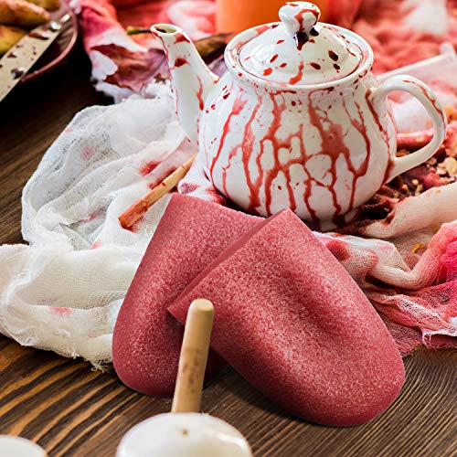 2 Stücke Realistisch Gefälschte Zunge Dehnbar Gefälschte Zunge Tricks Künstliche Zunge Requisiten Schreckliche Realistische Halloween Grobe Witze Streich Tricks Dehnbare Zunge Spielzeug - 7