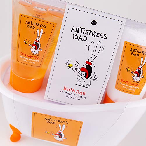 Accentra Bade- Und Duschset Anti-Stress Bad, 5-Teiliges Beauty Geschenkset In Schöner Deko-Badewanne - 6