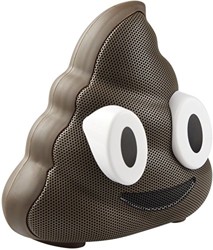 Jamoji Bluetooth Lautsprecherbox (für Kinder, Scheißhaufen, kabellose Lautsprecher mit integriertem Mikrofon, AUX-Anschluß, Micro-USB Anschluß, akkubetrieben mit 6 Stunden Laufzeit, Emoji, Smiley) - 2