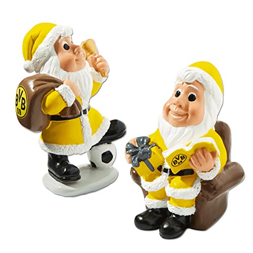 Borussia Dortmund BVB Nikolaus 2er-Set Dekoration, schwarzgelb, one Size