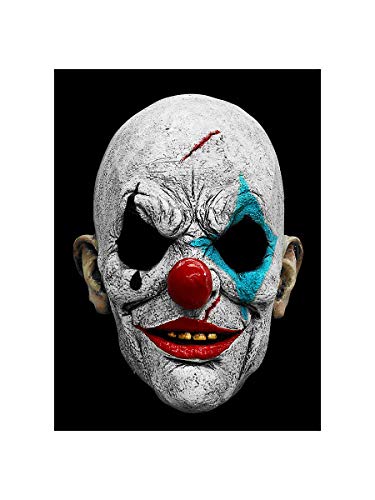 Horror Clown Maske des Grauens aus Latex – Erwachsenen Grusel Clown Kostüm Vollmaske – ideal für Halloween, Karneval, Motto- & Grusel-Party - 2