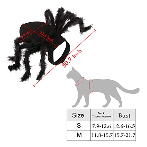 Spinnen-Hundekostüm, Halloween-Cosplay-Kostüme für Katzen, Hund, lustiges Party-Zubehör, Large - 2
