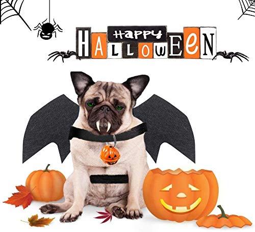 COCOCITY Halloween Hund kostüm, Haustier Fledermaus Kostüm Pet Bat Kostüm für Hunde Cosplay Party Weihnachten Events Kostüm - 4