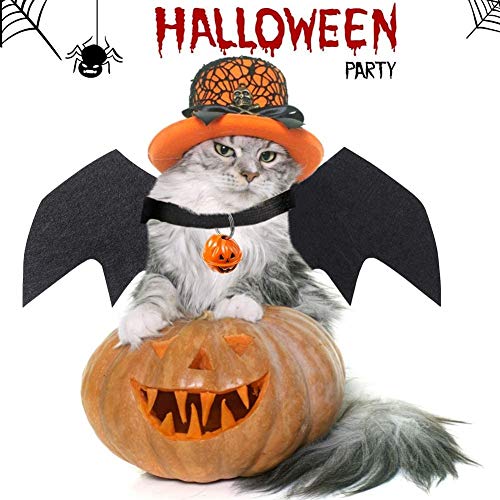 COCOCITY Halloween Hund kostüm, Haustier Fledermaus Kostüm Pet Bat Kostüm für Hunde Cosplay Party Weihnachten Events Kostüm - 6