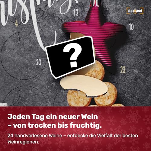 Wein Adventskalender mit 24 außergewöhnlichen Weinsorten aus aller Welt | Geschenk für Erwachsene| Wein aus verschiedenen Ländern trinken | neue Rotweine Weißweine probieren | Weinselektion - 3