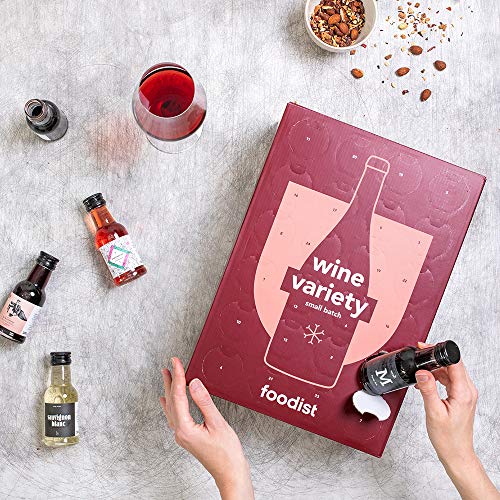 Foodist Wein Adventskalender 2020 - Mini Tasting-Flaschen (24 x 100ml) mit Alkohol als besonderes Geschenk-Set zum Probieren für erwachsene Weinliebhaber und Gourmets - 4