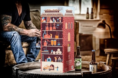 Kalea Bier Adventskalender 2020, 24 Biere von Privatbrauereien, inkl. Bier Informationen und Videos zu den Bieren, der neue Adventskalender von Kalea für Männer mit einem spannenden Design - 4