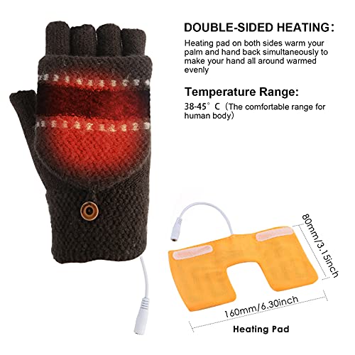 Damen- & Herren-USB-Heizhandschuhe Winterhandschuhe mit warmen Winterhandschuhen - 4