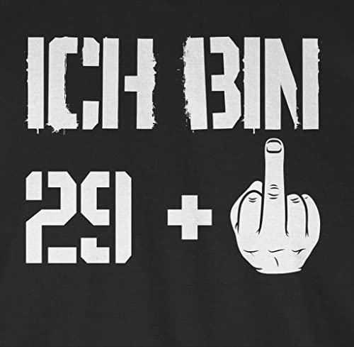 Shirtracer Geburtstag – Ich Bin 29+ -L190 – Tshirt Herren und Männer T-Shirts , 01 Schwarz , L - 2