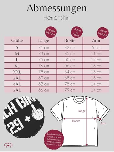 Shirtracer Geburtstag – Ich Bin 29+ -L190 – Tshirt Herren und Männer T-Shirts , 01 Schwarz , L - 4