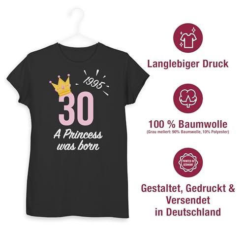Geburtstag – 30. Geburtstag Mädchen Princess 1990 – M – Schwarz – 17 Geburtstag Shirt – L191 – Tailliertes Tshirt für Damen und Frauen T-Shirt - 4