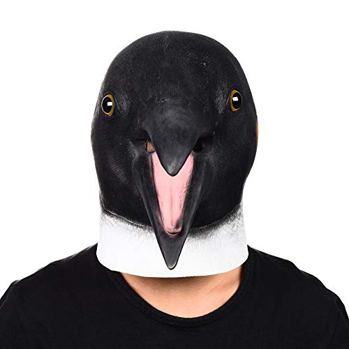 Finalshow Pinguin Maske Latex Tiermaske Kopf Kostüm für Halloween Weihnachten Party Dekoration Masken - 4