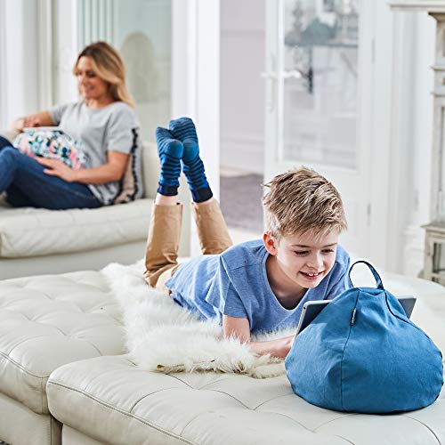 iBeani, Ständer für iPad & Tablet, Sitzsack-Kissen für alle Geräte und jeden Winkel auf jeder Oberfläche grau schiefergrau - 7