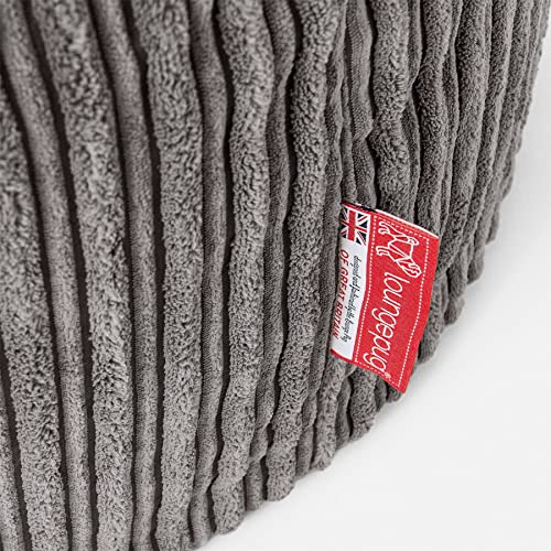 Lounge Pug®, Riesen Sitzsack XXL, Sitzkissen, Cord Schiefergrau - 4