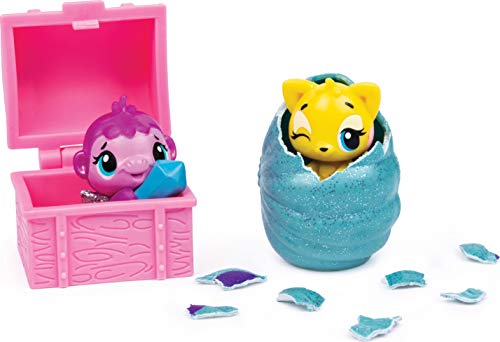 Hatchimals 6045505 - CollEGGtibles aufklappbares Spielset Coral Castle, mit 2 CollEGGtibles Mermal Magic Figuren - 8