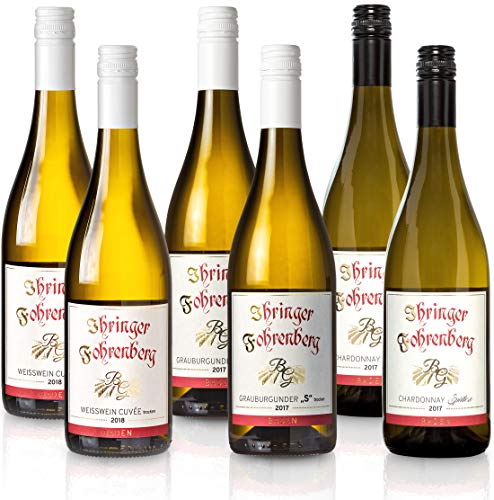 FEINSTE WEINE Weinset 'Ihringer Fohrenberg' - Weißweinpaket Chardonnay und Grauburgunder,S' aus dem Kaiserstuhl, Paket mit:6 Flaschen