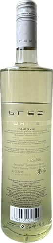 Bree Riesling Qualitätswein Weißwein feinherb – Besonderes Flaschendesign, Aromen von Pfirsich und Quitte, feiner Mineralik, aus Deutschland, 6 x 0.75 L - 3