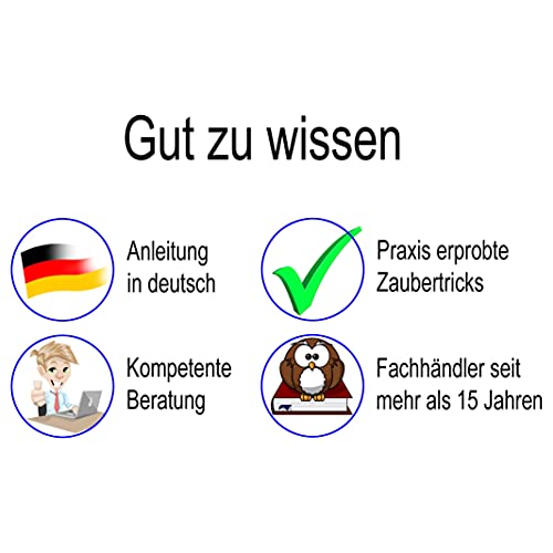 Chinese Linking Rings – Das Wunder der verketteten Ringe | Zaubertricks mit deutschsprachiger Anleitung | Set aus 4 Ringen zum Zaubern – 13,5cm Durchmesser | Ringverkettung Zaubertrick Zauber-Artikel - 5