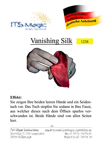 ProTriXX Vanishing Silk Komplett-Set, Verschwindendes Tuch Zaubern, Genialer Zaubertrick, Zaubertricks - 5