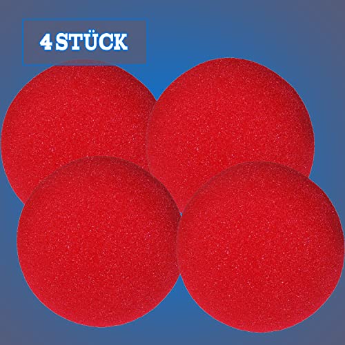 4 rote Super Soft Spongeballs by Gosh | 5cm Durchmesser | Deutschsprachige Anleitung inkl. Basis Sponge Ball Routine von Its Magic Zaubershop | Schwammbälle, Trick Balls, Zaubertricks & Zauberartikel - 5