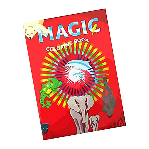 Großes Magic Coloring Book - Das Zauber-Malbuch das sich selbst ausmalt | Zauberbuch inkl. deutschsprachiger Anleitung | Zaubertricks für Kinder | Zauberartikel, Zaubern lernen, Zauber-Trick