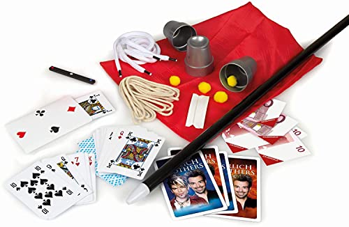 Clementoni 59048 Ehrlich Brothers Secrets of Magic, Zauberkasten für Kinder ab 7 Jahren, magisches Equipment für 30 verblüffende Zaubertricks, inkl. 3D Erklärvideos - 3